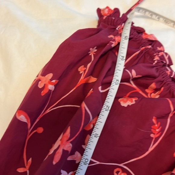 Hill House Nesli Nap Dress in Burgundy Botanical - Picture 7 of 10